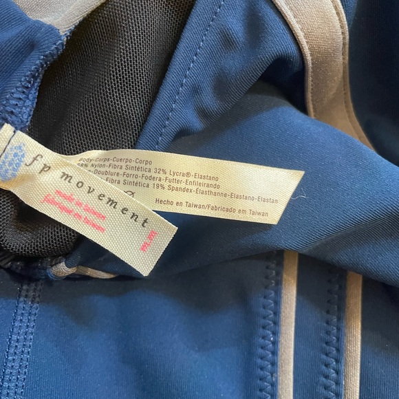 Free People Movement Navy Blue Delta Bodysuit/Swim - Picture 5 of 9